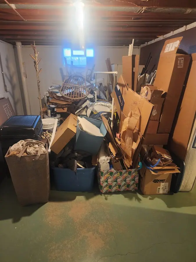 Roll-off dumpster container at job site for Concrete Dumpster Rental in Charleston